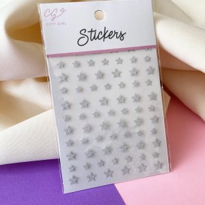 Sticker ESTRELLA glitter reflectivo